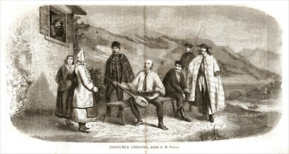 Costumes croates. Croatie  (1864).