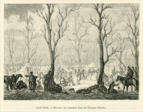 The enemy's camp in the Champs-Elysées.