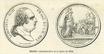 Médaille commémorative de la charte de 1814.