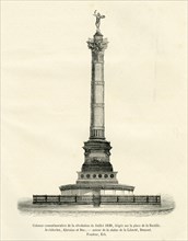Column in the Place de la Bastille.