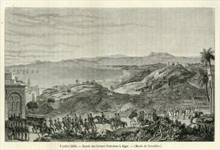 Arrival of french troops in Alger.