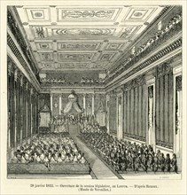 Opening of the legislative assembly, at the Louvre.
