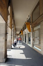 Rue de Rivoli in Paris. Archways