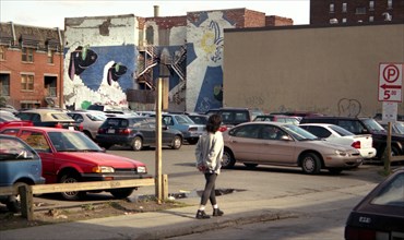 Montreal - Quebec. Popular Art. Street paintings.