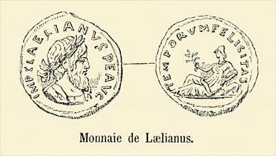 Coin minted under the reign of Laelianus