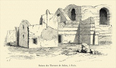 Ruins of the 'Thermes de Julien' in Paris