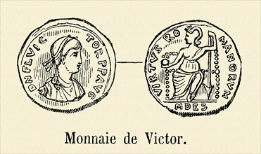 Coin minted under the reign of Flavius Victor
