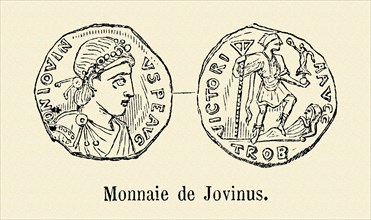 Coin minted under the reign of Jovinus