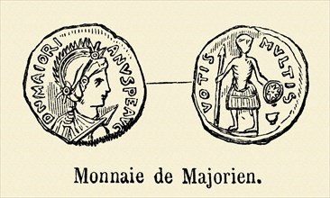 Coin minted under the reign of Majorian