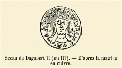 Sceau de Dagobert II (ou III).