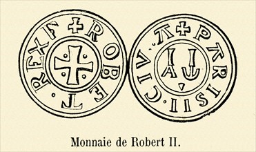 Monnaie frappée sous le règne de Robert II de France