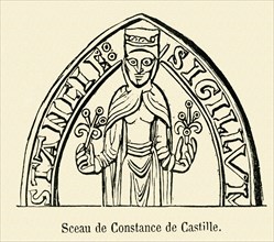Seal of Constance of Castile.