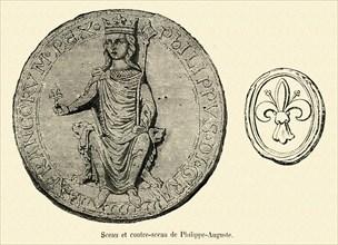 Sceau et contre-sceau de Philippe-Auguste.