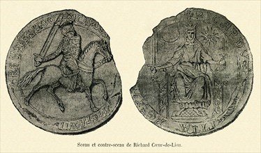 Sceau et contre-sceau de Richard Cœur-de-Lion.