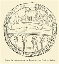 Seal of the commune of Pontoise.