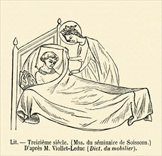 Bed a bedridden patient.