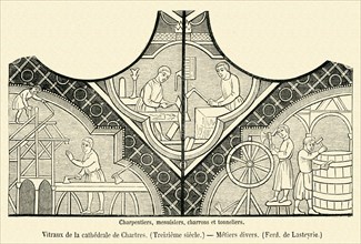 Vitraux de la cathédrale de Chartres.