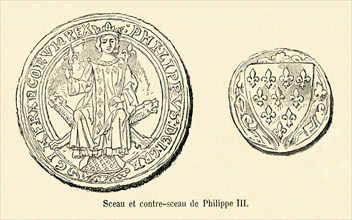 Sceau et contre-sceau de Philippe III.