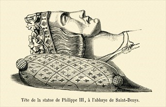 Recumbent statue of Philip III of France (in the basilica of Saint Denis).