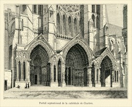 Portail septentrional de la cathédrale de Chartres.