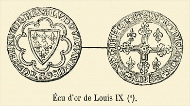 Gold shield of Louis IX.