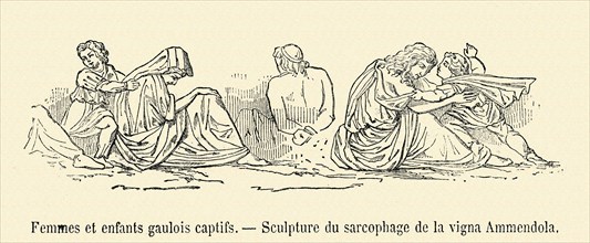 Gallic women and children captives.