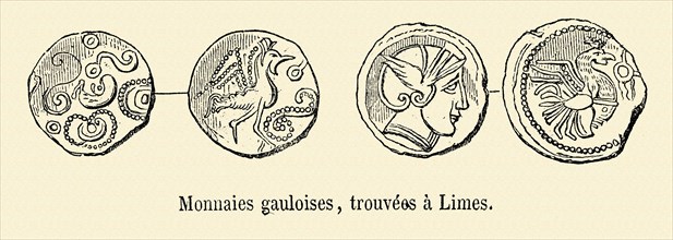 Gallic coins, found in Lime.
