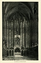 Interior view of the Saint-Chapelle.