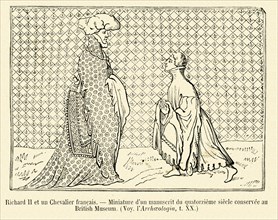 Richard II et un Chevalier français.