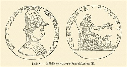 Bronze medal of François Laurana.