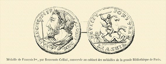 Medal of Francis 1st, of Benvenuto Cellini.