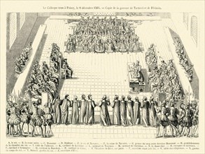 The Colloque, held in Poissy, on the 9th December 1561.