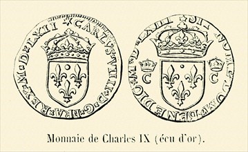 Coin of Charles IX. (Golden écu).