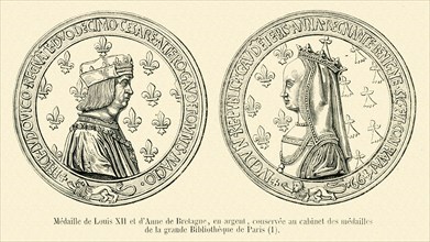 Medal of Louis XII and Anne of Brittany.