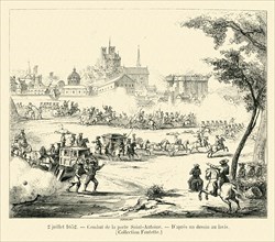 Combat at the Sainte-Antoine port.