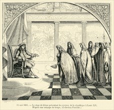 Le doge de Gênes présentant les excuses de la république à Louis XIV.
