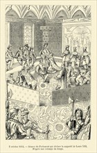 Meeting held in Parliament, declaring the majority in favour of Louis XIII.