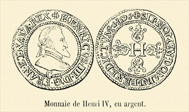 Monnaie de Henri IV, en argent.