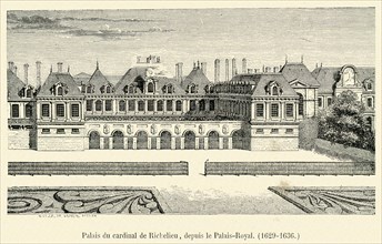Palace of Cardinal Richelieu, from the Royal Palace (1629-1636).