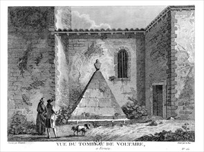 View of Voltaire's tomb in Ferney.