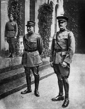 Rencontre entre le général Foch et le général Pershing