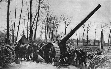 English artillery on the frontline