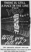 English poster encouraging enlistment