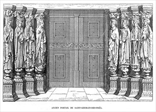 Former great door of Saint-Germain-des-Prés.