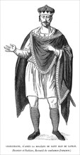 Charlemagne, d'après la mosaïque de Saint-Jean-de-Latran.