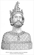 Buste en vermeil de Charlemagne servant de reliquaire.