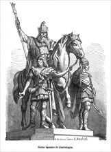 Statue équestre de Charlemagne.