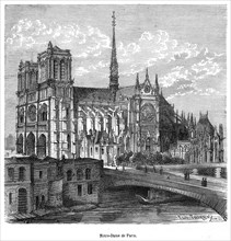 Notre-Dame in Paris during the Middle Ages.