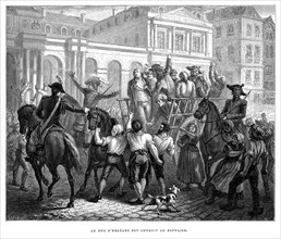 Le duc d'Orléans est conduit au supplice.