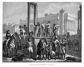 Exécution de Robespierre et de Saint-Just.